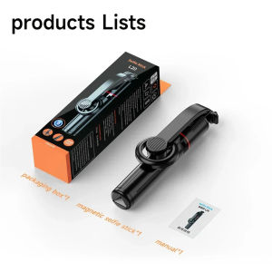 Magnetic Extendable Selfie Stick Tripod Holder Stand with Bluetooth Wireless Remote for IPhone Android Portable Mount