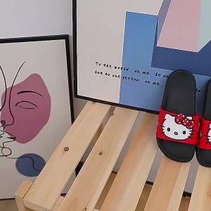 [Free Shipping] HELLO/Hello Summer Soft Sole Non-Slip Parent-Child Slippers For Outdoor And Home Use Student Sandals