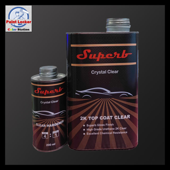 Superb Crystal Clear Urethane Topcoat with hardener - 1 Liter