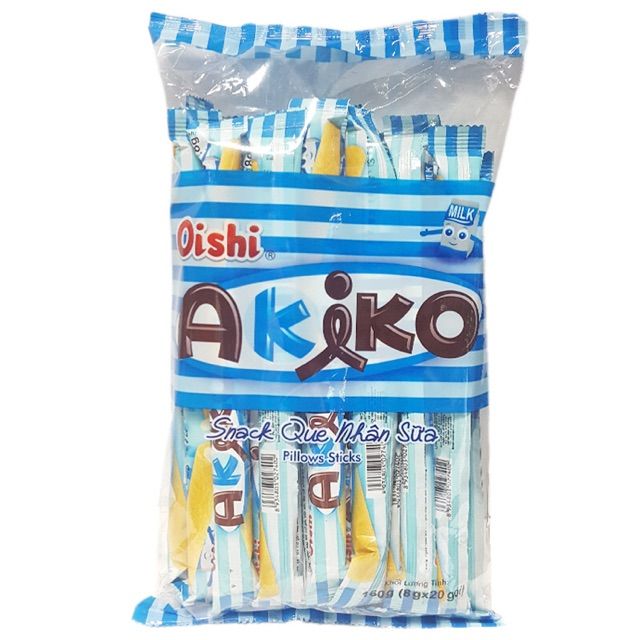 Bánh Snack Que Akiko Oishi Vị Nhân Sữa