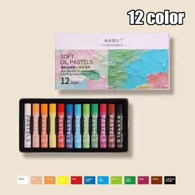 12/24/36/48 colors Oil pastel set Drawing Crayon Childrens Oil Pastel Painting Color Filling Crayon Safe and non-toxic