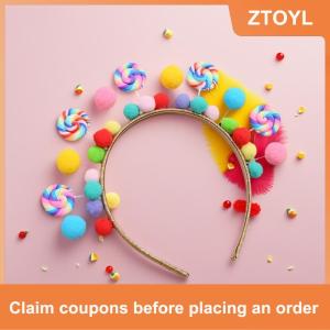 【ZTOYL】 Băng đô kẹo mút hoạt hình mới băng đô kẹo ngọt Phụ kiện tóc công chúa trái tim nữ tính
