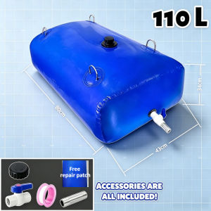 Extra-Large Capacity 110L-1000L Durable Foldable Water Storage Bladder Leak Resistant Water Tank for Rainwater Emergency Suitable for Agriculture Industry Households Emergency Water Bladder Thickened Water Storage Tanks