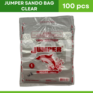 Jumper Plastic Sando Bag Clear | 100 pcs (1 pack/100 pcs per pack) ( Micro Mini Tiny)