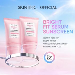 SKINTIFIC - SKINTIFIC BRIGHT FIT SERUM SUNSCREEN 30ml SPF 50+ PA++++ Tone Up Mencerahkan Tinted Skin