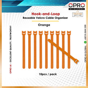 [T-Type] OPRO Hook-and-Loop Velcro Cable Tie  Reusable Strapping  Cable Organizer