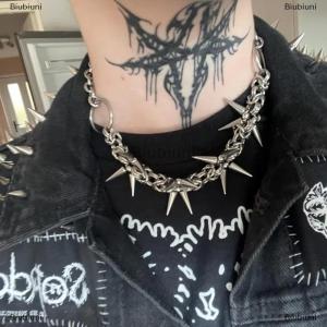 [COD] Biubiuni Punk Retro gai dày Vòng cổ thời trang nam nữ choker hip-hop cá tính vài đồ trang sức phụ kiện Quà Tặng