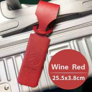 SG Stock Travel Luggage Tags Suitcase Handbag Backpack Accessories Pu Leather Luggage Tag With ID Card