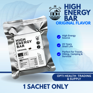 BDH High Energy Bar Survival Food Emergency Food Ration Ready-to-Eat High Energy Bar 7 Flavors and 1 sachet