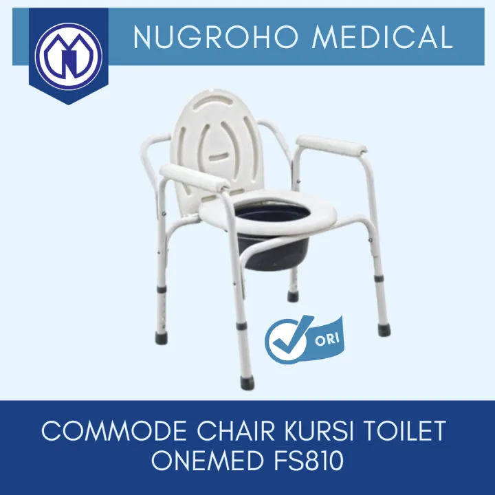 COMMODE CHAIR KURSI TOILET ONEMED FS810 / ALAT BANTU TOILET | Lazada ...