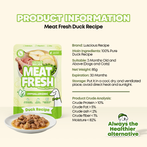 Luscious Recipe Meat Fresh Beef Wet Food Pouch Cat Wet Food Dog Wet Food Organic Wet Food 85g