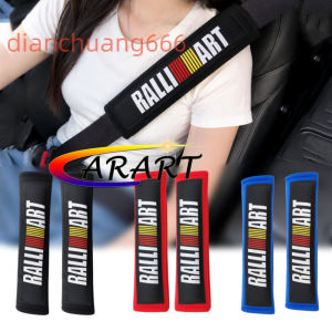 2pcs/Ralliart Spirit of Competition Universal Seatbelt Pad set seat belt cover cushion shoulder sleeve protector