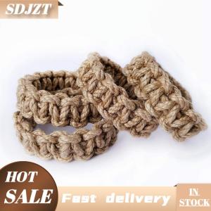 SDJZT Cổ điển gai dây rèm khóa clip tie trở lại Rèm dây đeo tay dệt Twist thắt nút Rèm chủ Tieback trang trí nhà