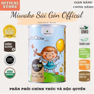 Sữa thực vật hữu cơ Miwako hộp 400g cho trẻ dị ứng đạm sữa bò không dung nạp lactosetự kỷ tăng động giảm chú ý chậm nói