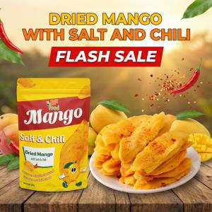 [READY STOCK] Dried Mango With Salt And Chili Exported Goods Delicious Sour And Spicy (No Fiber)