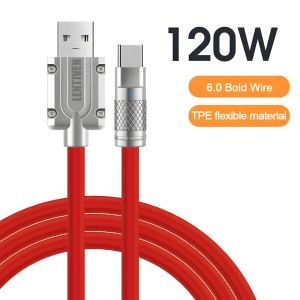 WANKEI LENTIVEN 120W Kabel Data Fast Charging Micro USB Type-C Cable iPhone IOS USB Android
