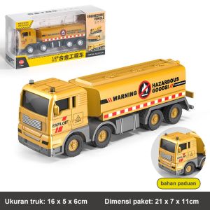 Mainan Mobil Konstruksi Set Mobil Inersia Anak Mainan Pengangkut Truk Buldoser Forklift Derek Excavator Truk Mainan
