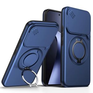 Shockproof Armor Car Holder Ring Phone Cases For Xiaomi 17T 17 T Mi 17T Pro 5G Slide Camera Lens Protect Funda