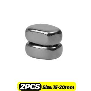 60PCS đen Pebble lodestone hình bầu dục nam châm hạt nam châm mạnh khối Nhãn dán tủ lạnh Đồ chơi giáo dục cho trẻ em trong nhà tự làm dụng cụ trang trí