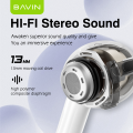 BAVIN BA37 TWS Wireless Bluetooth Earphone Wireless Charging HiFi Stereo Sound Earbuds Touch Control. 