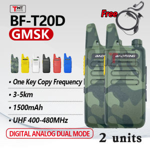 Baofeng BF-T20D Mini Walkie Talkie GMSK Set Of 2 Portable Handheld Two Way Radio Long Range UHF Radio Type-C Charger Original COD