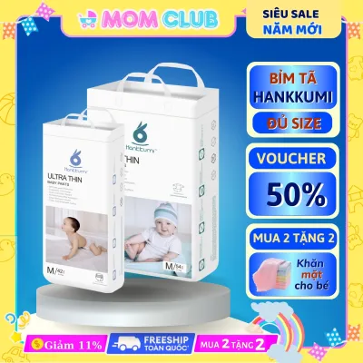 [ Voucher giảm 20%] Tã bỉm dán/ quần Hankkumi Cho Trẻ Em Trẻ Sơ Sinh Newborn Nội Địa Cao Cấp Nguyên Liệu Nhật Bản