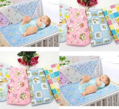 (SIZE LỚN) Combo 3 Chiếu Lót nhựa Chống Thấm 2 lớp họa tiết ngộ nghĩnh dễ thương Cho trẻ Sơ Sinh loại to dày dặn bền đẹp