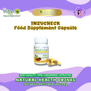 Insucheck Food Supplement Capsule Insulin Plant Pine Bark First Vita Plus Natural Health Drink