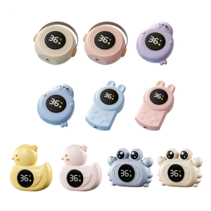 Baby Bath Monitor High Cute Cartoon Design Water Temperature Gauge For Infant Bathing Room Climate Checker