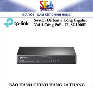Switch Để Bàn 8 cổng Gigabit với 4 cổng PoE TP-LINK TL-SG1008P