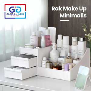 Rak Kosmetik 3 Susun BESAR Makeup Storage Bahan Plastik Rak Serbaguna 3 Laci