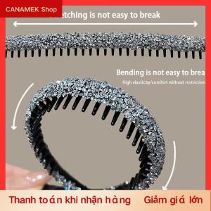 CS Không trượt Rhinestone tóc Hoops ban nhạc phụ nữ răng đàn hồi headbands cho phụ nữ sáng bóng tóc sang trọng Hoops