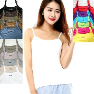 6 pcs Tengtop Wanita Dewasa  Tank top Tali Kecil  Kaos Dalam Tank top Wanita Murah Tank top Polos