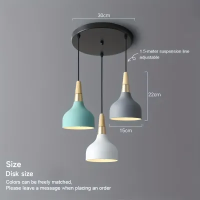 This modern Nordic-style creative pendant light is suitable for lighting in family dining rooms study rooms etc. Its design is in ironwork style.