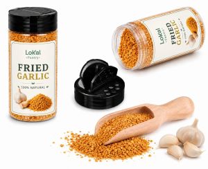 Fried Garlic Premium Quality | Golden Crispy Fried Garlic | Ready-to-Use Garlic Topping | Culinary Herbs & Spices | Perfect for Rice Noodles Soups Salads Stir-Fry Fried Rice & Everyday Cooking | 200mL Bottle Shaker