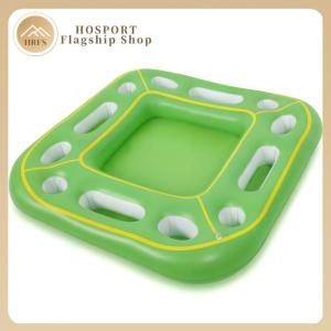 【HRFS】 Inflatable Ice Serving Tray W/ Food Drink Holder Large Pool Table for Hot Tub Beach Summer Parties
