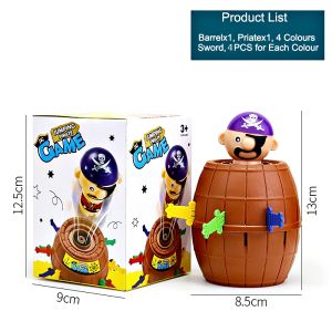 โจรสลัดถังเสียบ ของเล่นเด็ก เกมส์เสียบถังโจรสลัด ถังเสียบโจรสลัด เกมส์เล่นเสี่ยงดวง ของเล่นเสริมพัฒนาการ เกมส์ของเล่นถังโจรสลัด