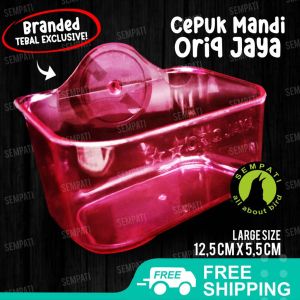 SEMPATI Cepuk Wadah Mandi Burung Oriq Jaya Cepuk Wadah Pakan Minum Burung Lovebird Pleci Konin Kenari Murai Sogon Sarang Hamster Sugar Glider