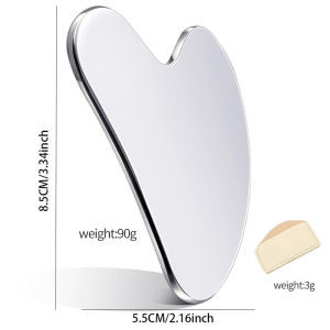 Stainless Steel GuaSha Heart Shaped Face Gua Sha Scraping Massage Tool Board Facial Beauty Tools