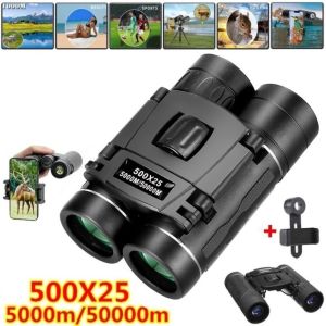 CHUAN 500x25 Hd Zoom Binocular Portable Folding Telescope  Long-Distance Vision Mini Telescope Outdoor Camping Sports Supplies