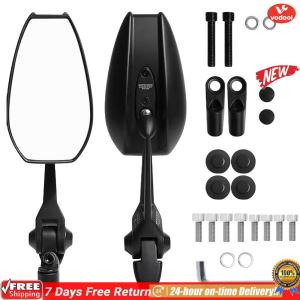 [VOF] 2Pcs Motorcycle Side Mirror Anti-Glare HandleBar Side View Mirror Universal Motorcycle Reflector for Bicycle Motorbikes