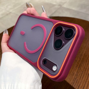 New Matte for Magsafe Translucent Case for iPhone 17 Air 16 15 14 Plus 13 12 11 Pro Max Magnetic Dual Color Contrast Hard Cover