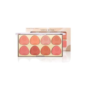 PTK52 Waterproof Powder Blusher Brightening Effect 8Colors Matte Blush Color Palette Long-lasting Blush Palette Women