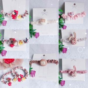Ready Stock Fashion kissing Couple Scrunchies Cute Caryoon Hair Ties Hair Accessories时尚中国风情侣亲咀小肠圈可爱卡通发绳发圈头绳发饰头饰