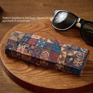 PURETEN Exotic Pattern Glasses Case Lightweight Anti-pressure Glasses Box Vintage Hard Shell Frame Eyeglass Box Women