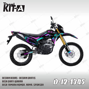 Decal stiker CRF 150l full body GRADASI SUPERMOTO D-I2-1345 D-I2-1404 D-I2-034 i2-1140