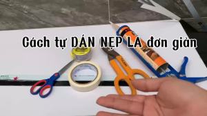 Nẹp la nhôm cao cấp nẹp nhôm lập là nẹp viền trang trí