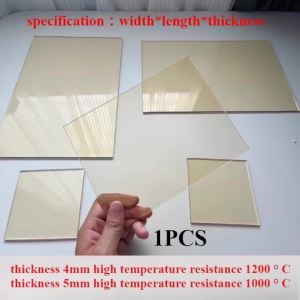 Fireplace door glass High temperature resistant Glass1200/1000 ° C fireplace wood stove transparent microcrystalline ceramic glass