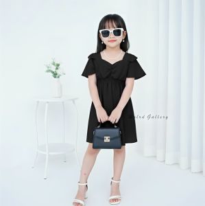 Jenni Dress Baju Anak Perempuan Usia 1 - 10 Tahun Serut dada Dress Crinkle Airflow