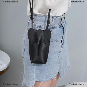 [COD] Technicolore กระเป๋าสะพายพาดลำตัวลายช้างน่ารักสำหรับเด็กผู้หญิงกระเป๋าหนังใบเล็กแบบนิ่มสำหรับผู้หญิงกระเป๋าใส่โทรศัพท์กระเป๋าสะพายไหล่สีทึบกระเป๋าสตางค์ขนาดเล็ก